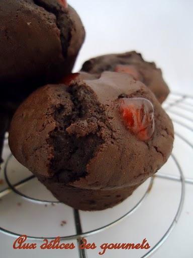 MUFFINS AU SUCRE DE CANNE ET AUX CERISES