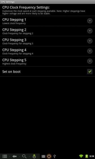 nooktweaks cpu 336x560 Nook Color Tweaks   Overclocking et paramètres Audio