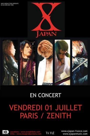 X JAPAN 01.07.11 360x540 [Jeu concours JDG] Des places pour le concert de X Japan à gagner !