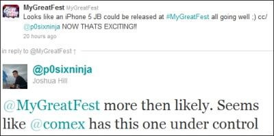Le jailbreak de l’iPhone 5 disponible pour le MyGreatFest