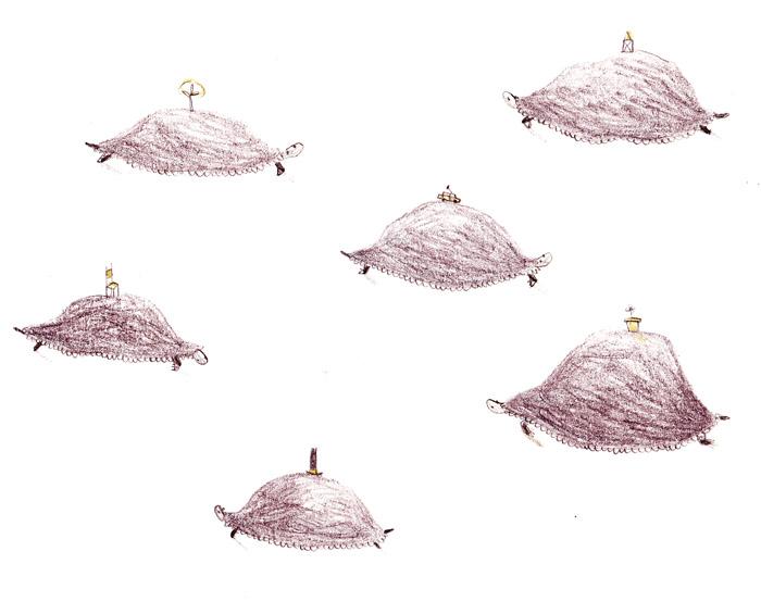 Pour commencer la journée, deux gribouillis de carnet.