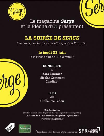 Ce soir, Candide en concert à la soirée Serge