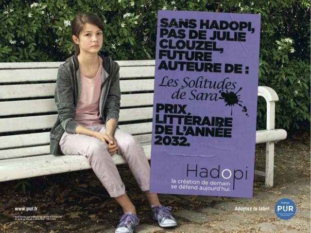 Campagne HADOPI Julie Clouzel auteure 640x479 Campagne Hadopi PUR vidéos et affiches