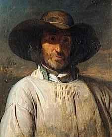 Portrait de paysan berrichon, Cals Adolphe Félix