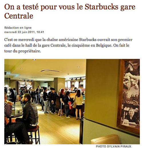 Je sais que tous les Starbucks sont pareils mais j’irai...