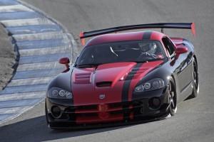 A street-legal 2010 Dodge Viper SRT10 ACR driven by Chris Winkler, SRT vehicle dynamics engineer, set a new lap record of 1:33.915 at the Laguna Seca raceway in Monterey, Calif., shattering the previous lap record by more than 1.1 seconds.