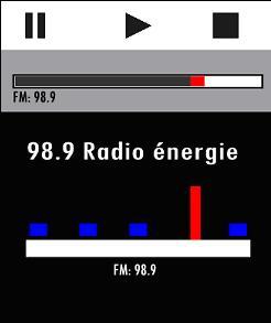 Lecteur Mp3 « Sansa tonic »: interface (montage 2-D)