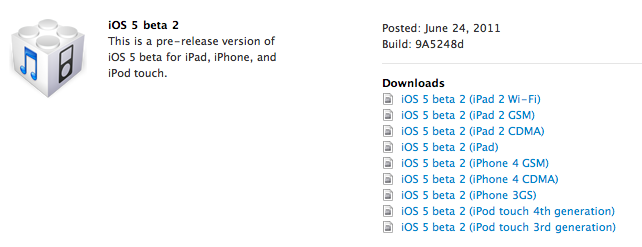 [TUTO] iOS 5 bêta 2 disponible ! Installez-là maintenant. Téléchargement