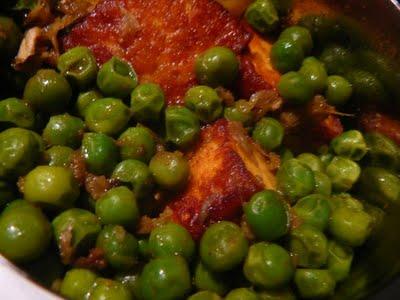 Matar paneer – Fromage indien avec des petits pois – Indian cheese and peas
