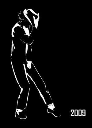 MJ Black and white drawning