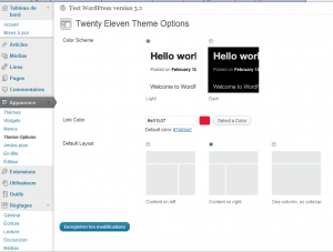 WordPress 3.2 nouvel interface