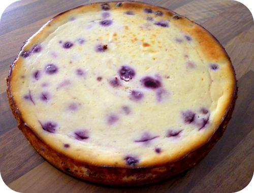 Cheesecake à la crème de vanille et de mûres