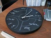 horloge murale pour matheux