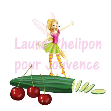 illustration de fée de fruit et légume