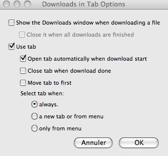 DownloadsInTab Download in Tab télécharge vos fichiers dans un onglet