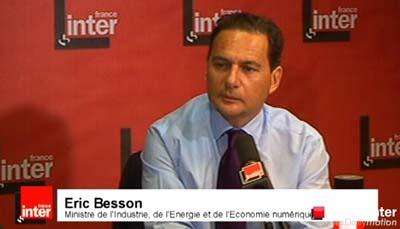 [France Sarkozyste] Censure d’Internet : Eric Besson annonce un nouveau décret sur le filtrage