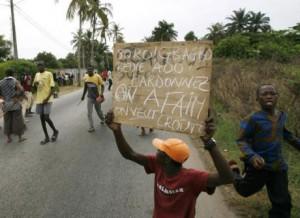 Émeutes de la faim en Côte d'Ivoire, avril 2008