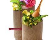 Verrine Bambou pour vaisselle jetable naturelle, écologique biodégradable