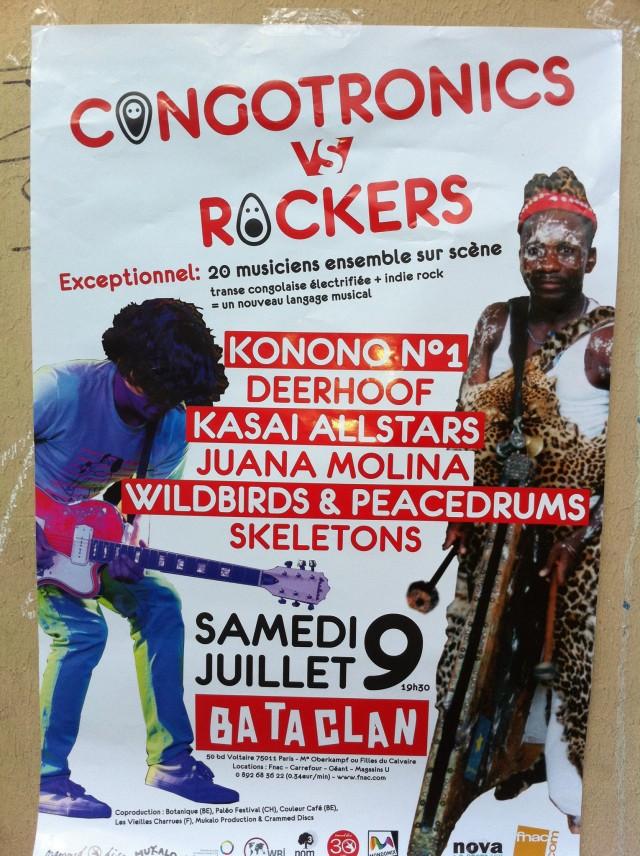 Congotronics Vs Rockers au Café de la Danse le 9 juillet