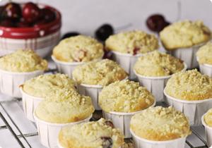 muffins aux cerises
