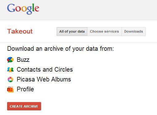 takeout Sauvegardez vos données avec Google Takeout