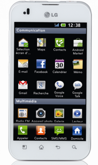 lg optimus black white 323x540 Une version blanche du LG Optimus Black