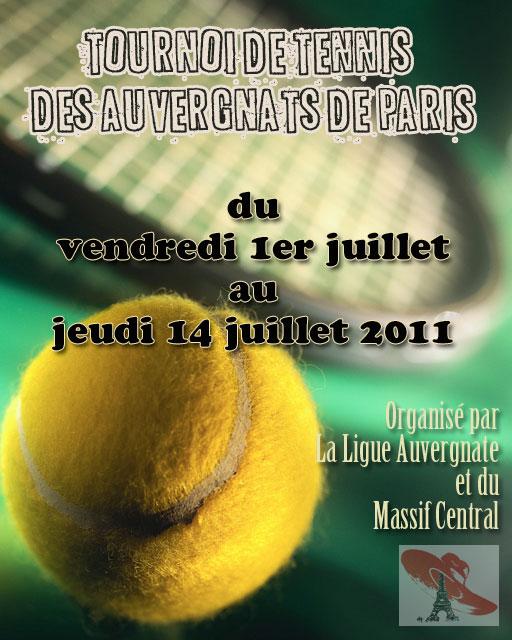 Tournoi de tennis des auvergnats de Paris organisé par La Ligue Auvergnate et du Massif Central