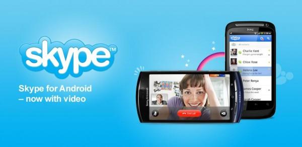 Skype 600x292 De la vidéo et de la 3G pour Skype sur Android
