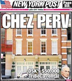 L’affaire DSK et les « unes » du New York Post