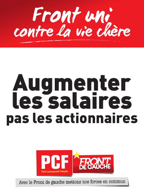 Déjà en route vers 2012. Distribution d’un tract sur la Zone de Villers la Montagne.