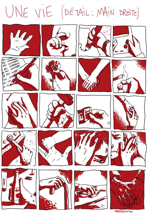 Une Vie (détail : Main droite )