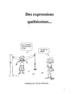 Des expressions québécoises - Bibliothèque virtuelle