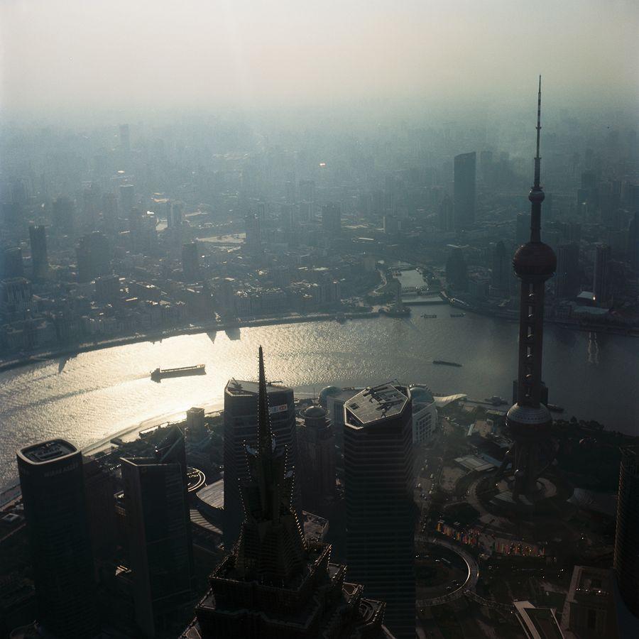 Vue depuis le Shanghai World Financial Center