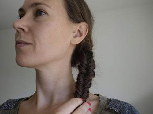 tresse queue d'écrevisse, fish tail braid