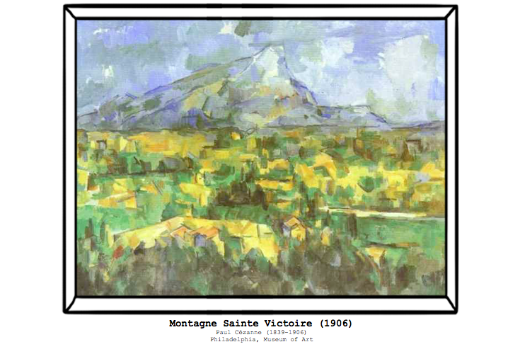 L'oeil pop My museum le Louvre Paulette Montagne Sainte Victoire Paul Cézanne