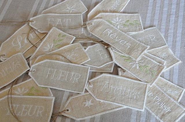 tags,étiquettes en chanvre