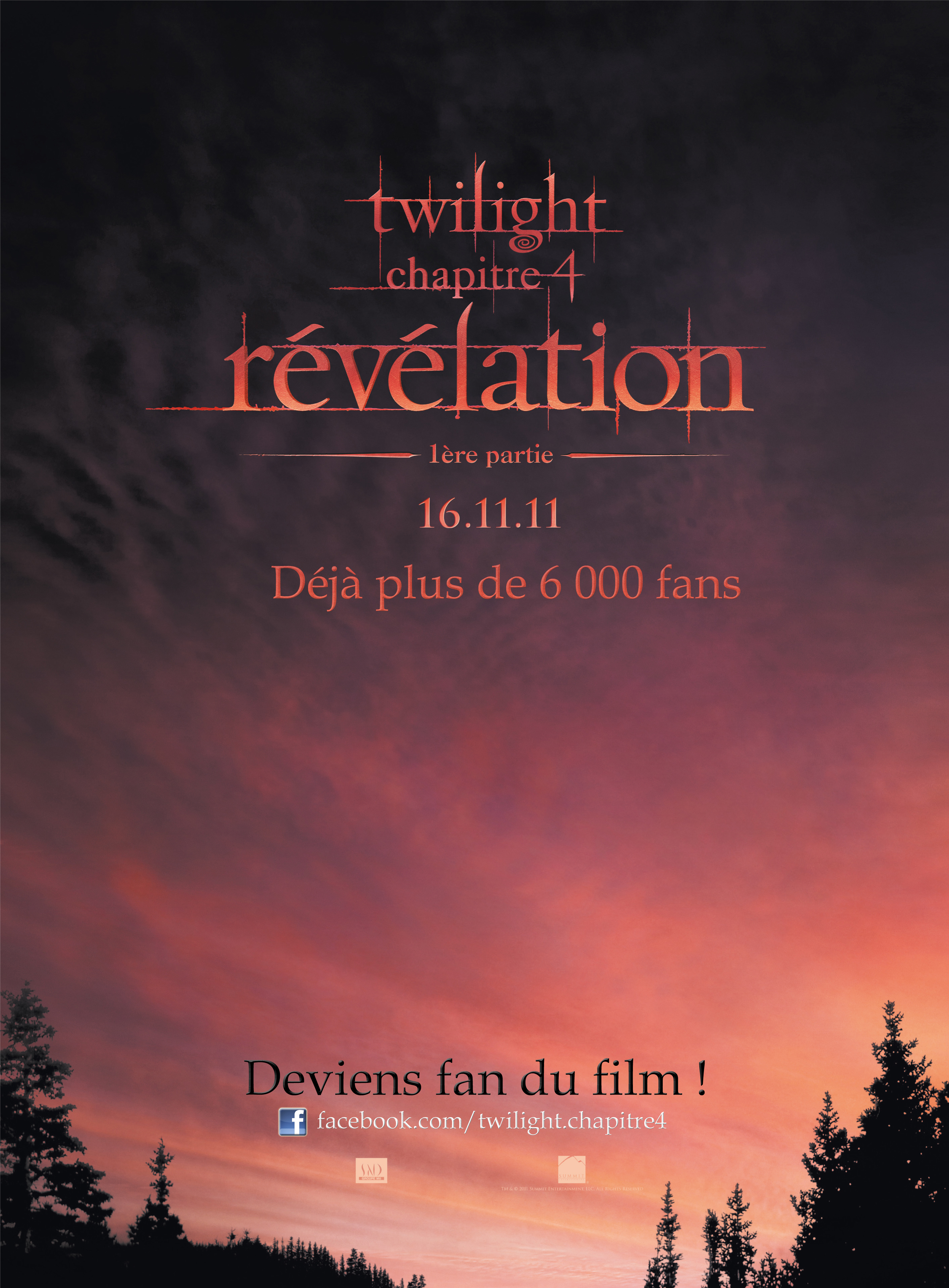 [Breaking Dawn] La page officielle facebook française a 6 000 fans !