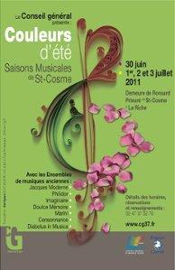 festival couleurs d ete saisons musicales saint-cosme 2011