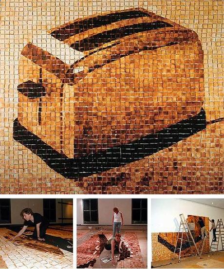 The Toaster Made From 3053 Pieces of Toast 3053 toast pour représenter un grille pain