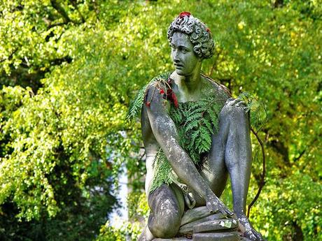 Statue d’Archidamas au Jardin du Luxembourg, à Paris