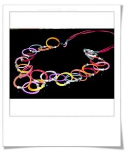 Collier fils souples fimo