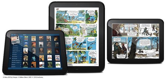 Ave!Comics arrive sur webOS pour la TouchPad