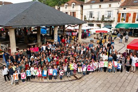 la photo de groupe du village