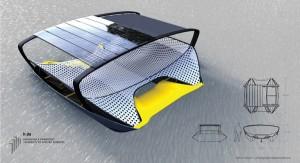 Le catamaran est équipé de panneaux solaires