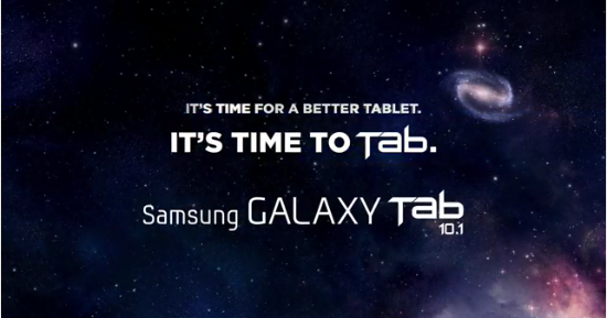 Vidéo de l’interface Galaxy Tab 10.1