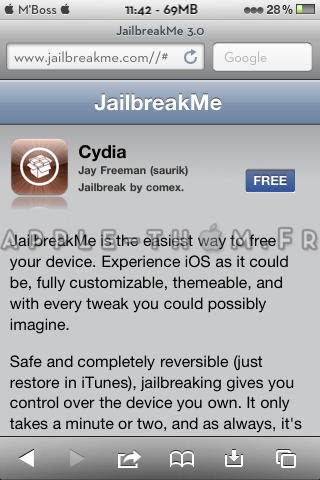 JailbreakMe 3.0 disponible !!!