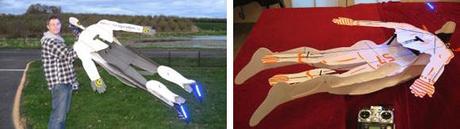 Radio Controlled Flying Super Hero Un super héros radio commandé