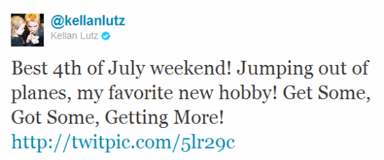 Kellan Lutz a trouvé un nouveau passe temps