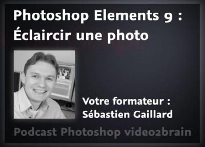 Eclaircir photo avec PSE9