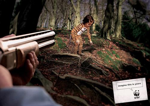 Campagne sensibilisation chocante WWF